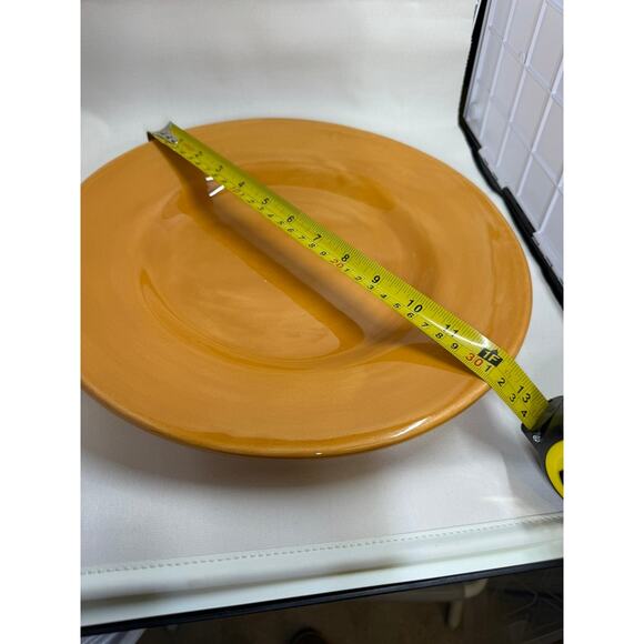 Pottery Barn "SAUSALITO" 12" Plate Yellow - Picture 7 of 8